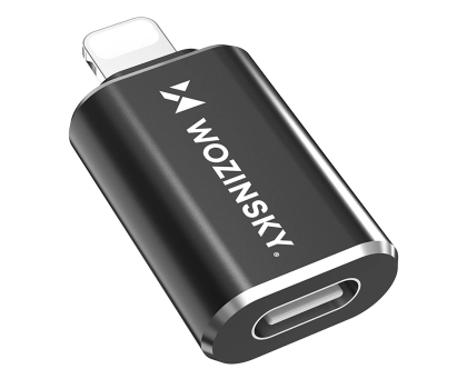 Przejściówka Wozinsky AdapterLightning USB-C czarny WALC-01
